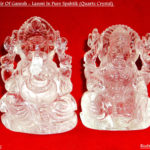 Divine Pair Of Lakshmi Ganesha In Pure Sphatik