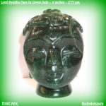 Lord Buddha Face in Green Jade - 275 Grams