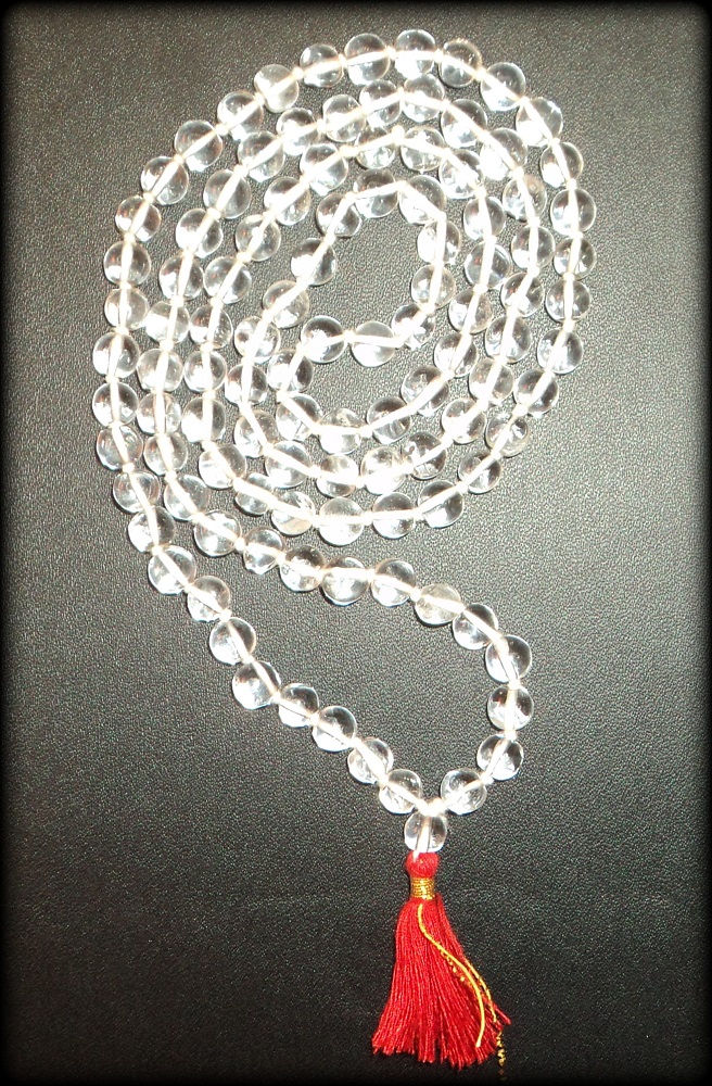 Beads Size - 7-8 mm Aatm Sphatik Mala Necklace 