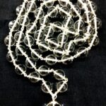 Sphatik Mala In Pure Silver - 10 mm