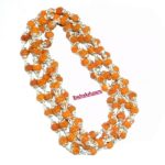 Rudraksha Mala In Silver - 109 beads