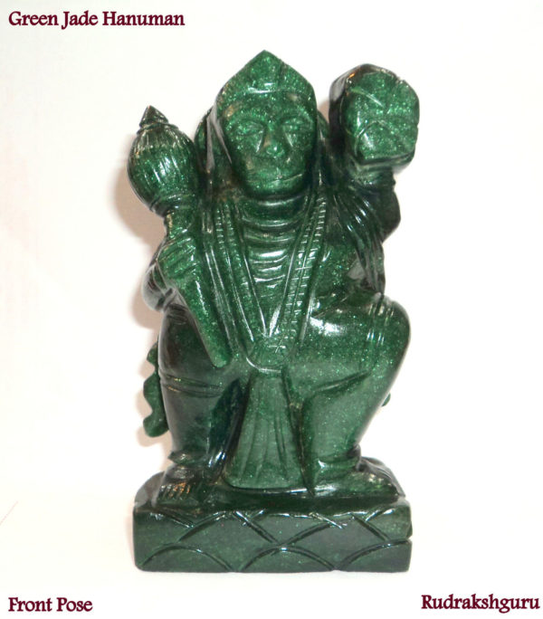 Lord Hanuman In Green Jade