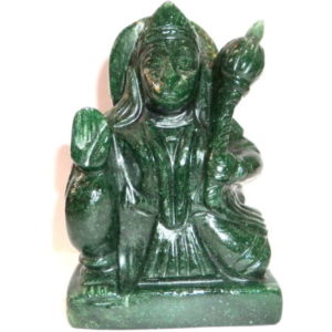 Lord Hanuman In Natural Green Jade