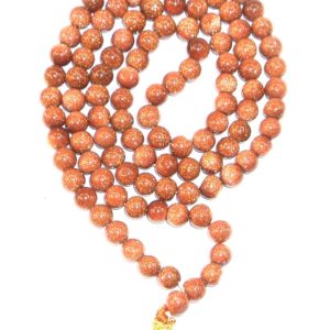 Sunstone mala - 109 beads