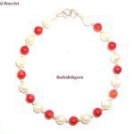 Trendy Pearl Coral Bracelet