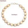 Tulsi Beads Bracelet with German Silver Spacers