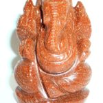 Lord Ganesha in Glittering Sunstone