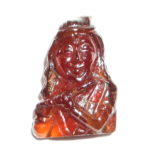 Lord Krishna In Natural Hessonite