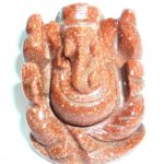 Lord Ganesha Made in Glittering Sunstone