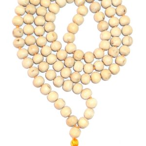 White Tulsi Beads Mala - 109 Beads