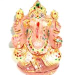 Lord Ganesha In Natural Rose Quartz