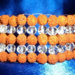 Crystal Rudraksha Wrist Mala