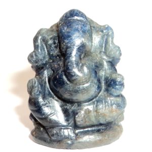 Lord Ganesha In Natural Blue Sapphire