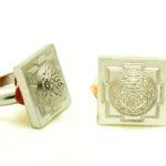 Shree Yantra Ring in Pure Silver With Rhodium Plating