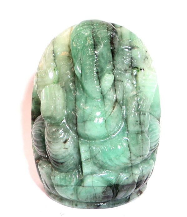 Lord Ganesha In Natural Emerald