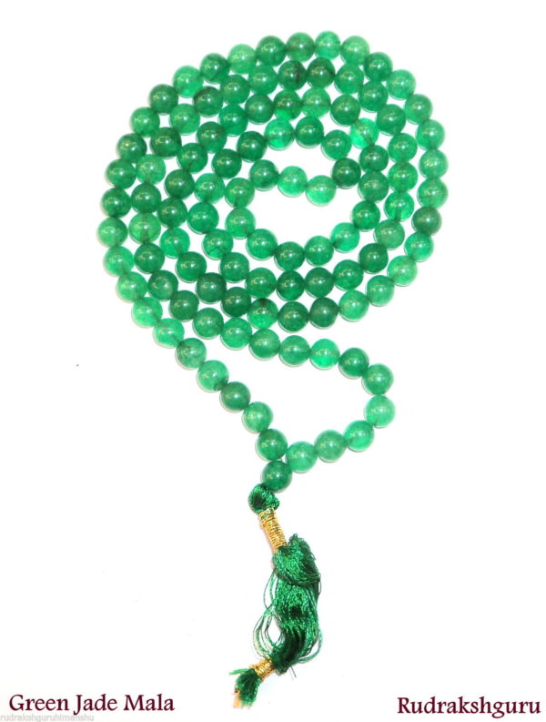 Green Jade Mala - 109 Beads