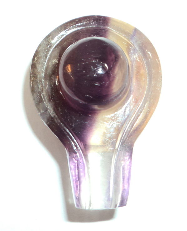 Shivalingam In Natural Fluorite