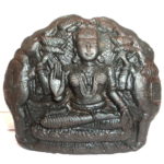 Gaja Lakshmi Murti Carved on Sudarshan Shaligram