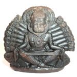 Yoga Narsimha Murti Carved on Sudarshan Shaligram