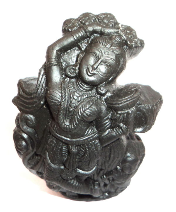 Mohini Murti Carved on Natural Sudarshan Shaligram