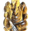 Ganesha Idol In Natural Tiger Eye