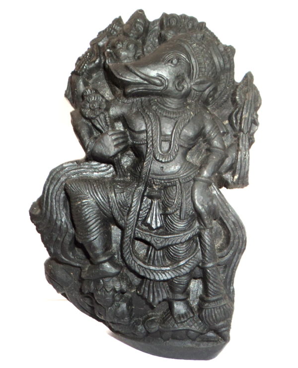Bhu Varaha Murti / Shakti Varaha Murti Carved On Sudarshan Shaligram