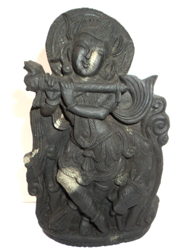 Venu Gopala Murti / Muralidhar Murti Carved on Sudarshan Shaligram