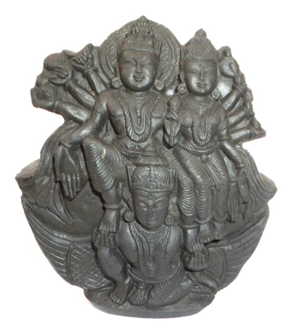 Garuda Narayana Murti Carved on Sudarshan Shaligram