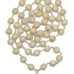 Tulsi Mala In Pure Silver - 12 mm - 54+1 Beads