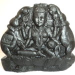Gaja Laxmi Murti Carved on Sudarshan Shaligram
