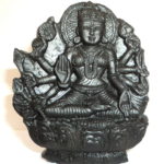 Dhairya Lakshmi Murti Carved on Sudarshan Shaligram