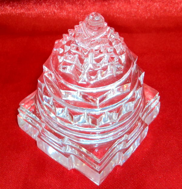 Shree Yantra In Pure Quartz Crystal