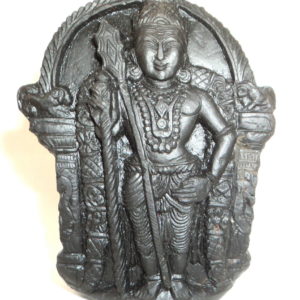 Murugan Murti / Kartikeya Murti Carved On Sudarshan Shaligram