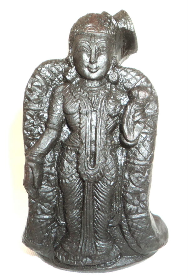 Indra Lakshmi / Samanya Lakshmi Carved on Sudarshan Shaligram