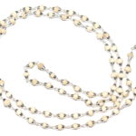 Tulsi Mala In Silver Conical Caps