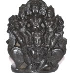Lord Vishnu With Sridevi and Bhudevi on Garuda