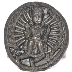 Sudarshan Idols Carved On Natural Shaligrams
