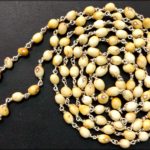 White Chirmi Beads Mala In Silver - 109 Beads