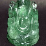 Ganesha In Fluorite - 131 gms