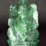 Ganesha In Fluorite - 129 gms