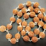 7 Mukhi Rudraksha Kantha In Silver - 33 Beads