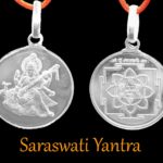 Saraswati Yantra Locket - Silver