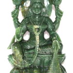 MahaLaxmi In Columbian Green Jade - 1101 gms