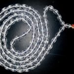 Diamond Cut Sphatik Lingam Mala - 9 MM
