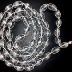 Diamond Cut Sphatik Kantha Lingam Beads