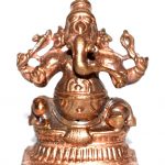 Ganesha Idol In Copper - 1.5 inches
