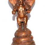 Bal Krishna Idol with Adishesha In Copper - 4.5 inches