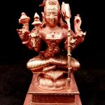Goddess Raja Rajeshwari Idol In Pure Solid Copper