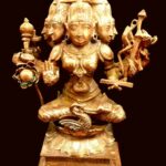 Gayatri Devi Idol In Pure Solid Copper