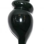 Right Handed Shankh In Columbian Green Jade
